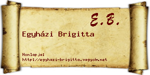 Egyházi Brigitta névjegykártya